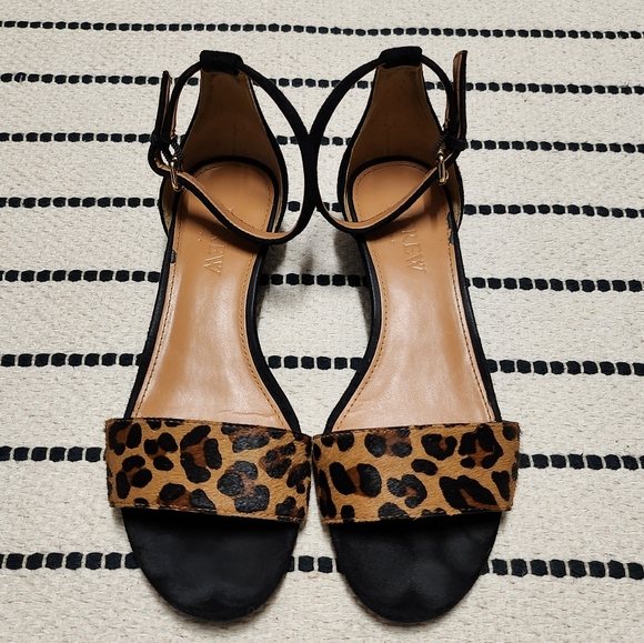 J Crew Leopard Sandals - Picture 2 of 6